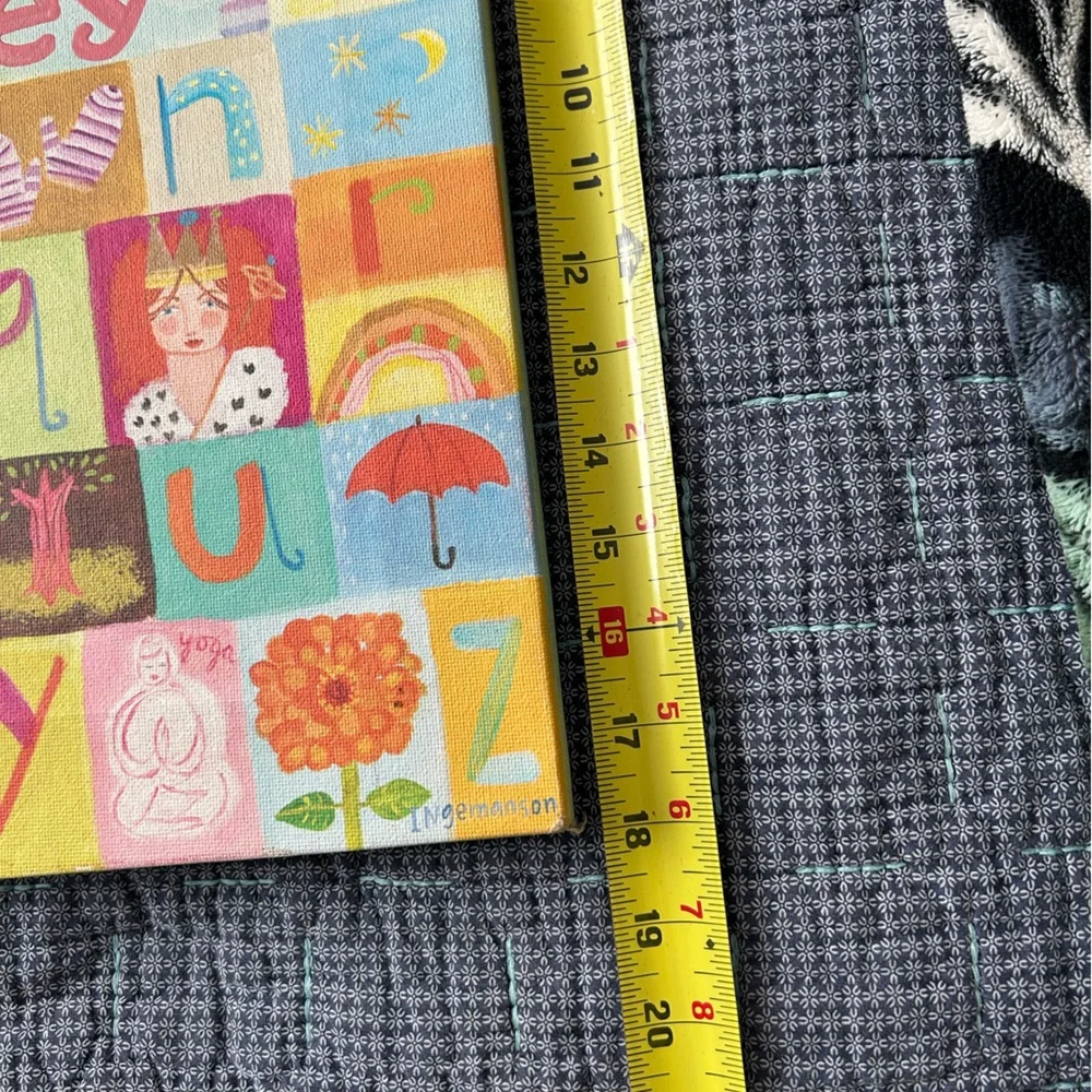 Land of Nod “S my name is Sydney” Canvas Cheerful ABCs Print